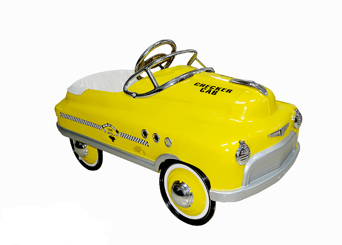 taxi comet sedan pedal car ride on